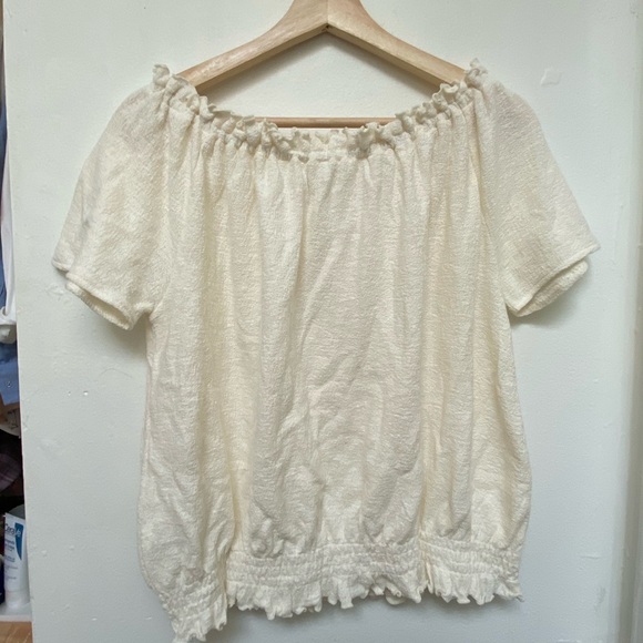 SOLDOUT NWT Madewell Drawstring Top, White, Medium - Picture 6 of 6